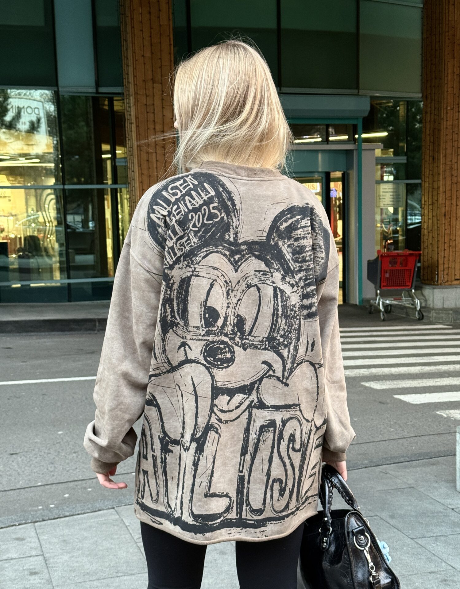 Лонгслів з Mickey Mouse — back · Bozhevilno