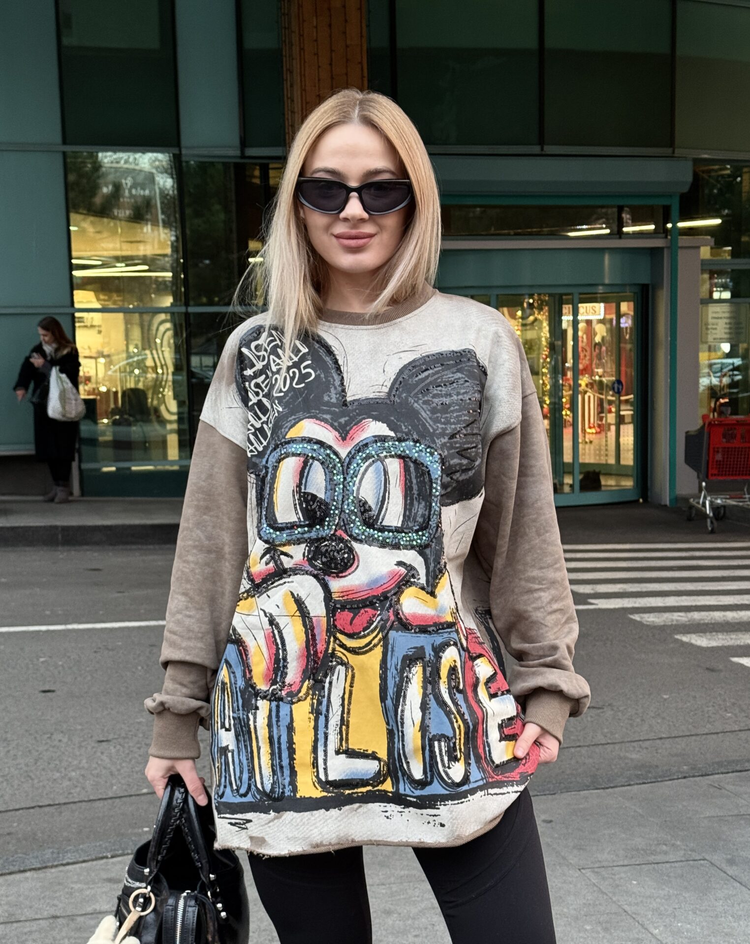 Лонгслів з Mickey Mouse — front · Bozhevilno